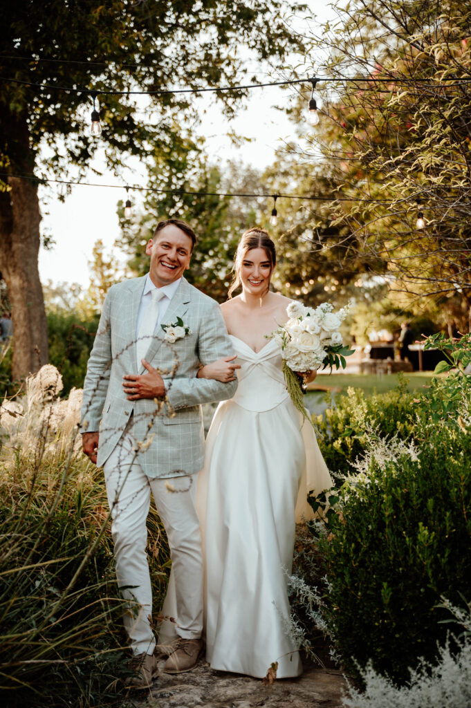 Bride and groom enjoying their wedding planned with an Austin wedding planner